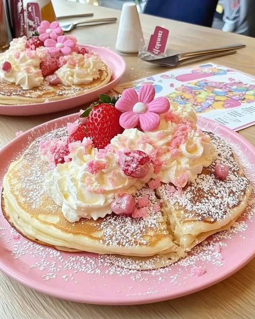 Pink Strawberry Dream Pancakes