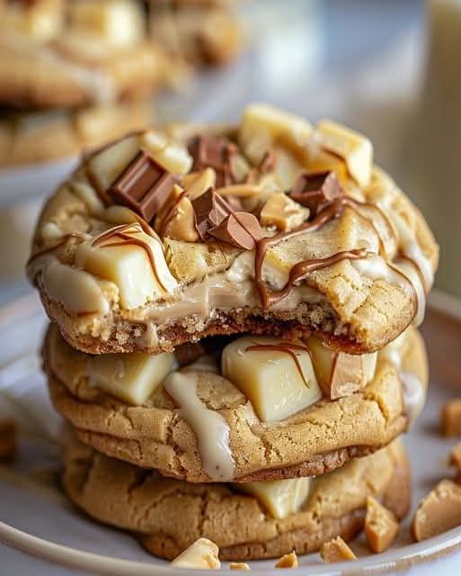 Irresistible White Chocolate Caramel Chunk Cookies