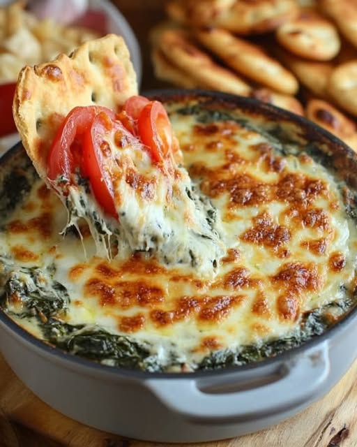 Hot Spinach Dip: A Cheesy, Creamy Delight