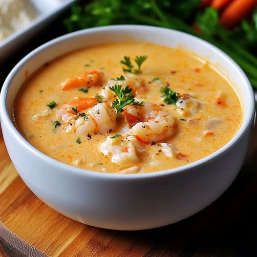 Creamy Crab and Shrimp Seafood Bisque