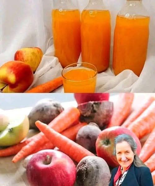 Apple and carrot juice, no preservatives, homemade recipes