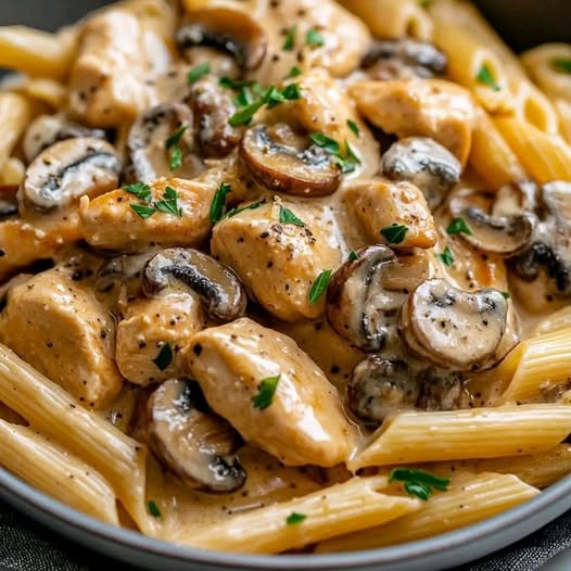 Creamy Chicken Marsala Pasta