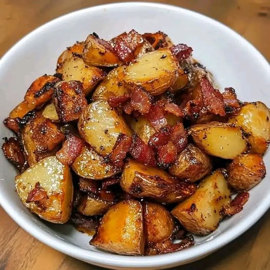 Honey Bacon Roasted Potatoes