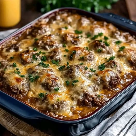 Amish Hamburger Steak Bake: Comforting, Savory, and Delicious