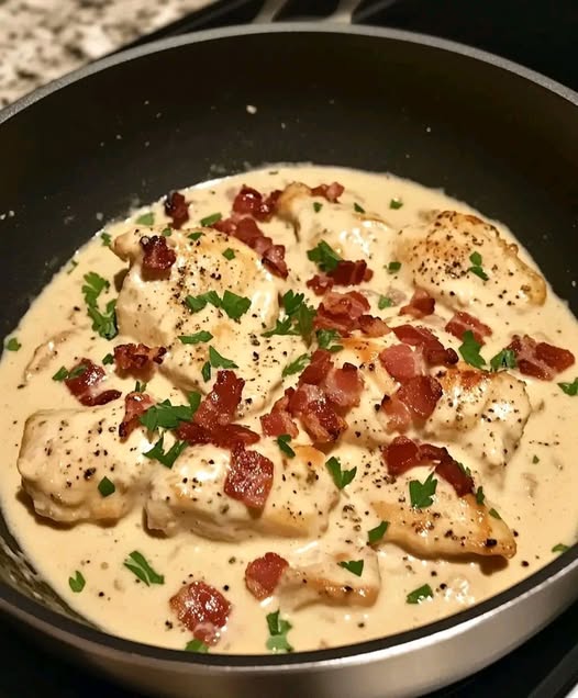 Easy Creamy Bacon Chicken