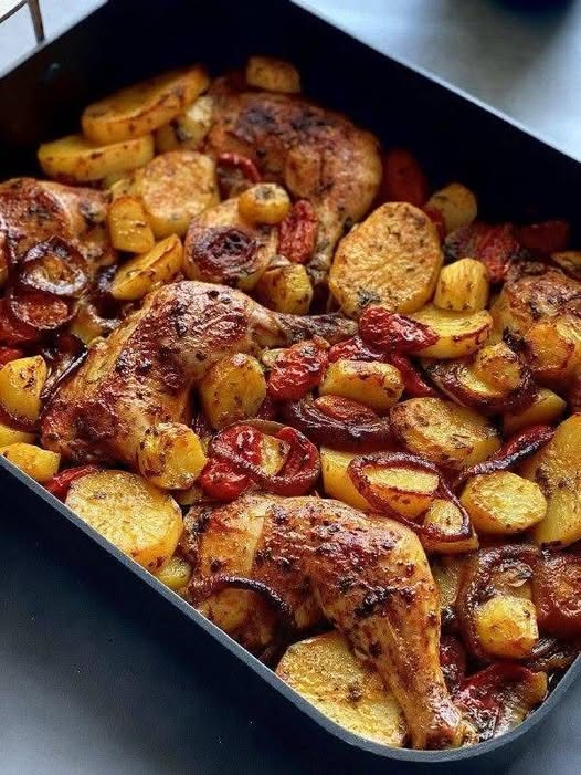 Oven-Roasted Chicken and Potatoes