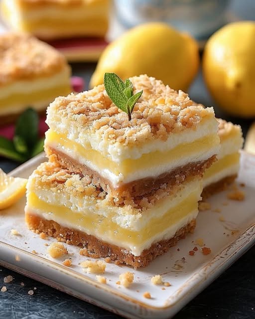 Lemon Cheesecake Squares