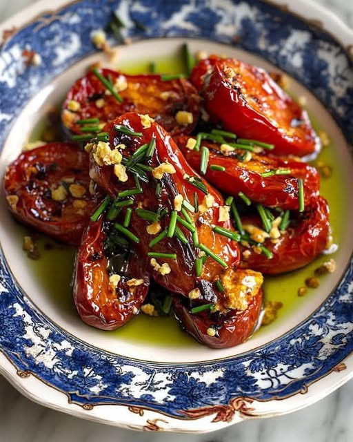 Japanese Sweet Potatoes with Chili and Garlic Glaze