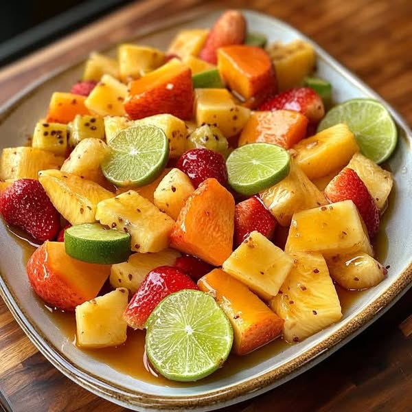 Best Summer Fruit Salad with Citrus Honey Drizzle