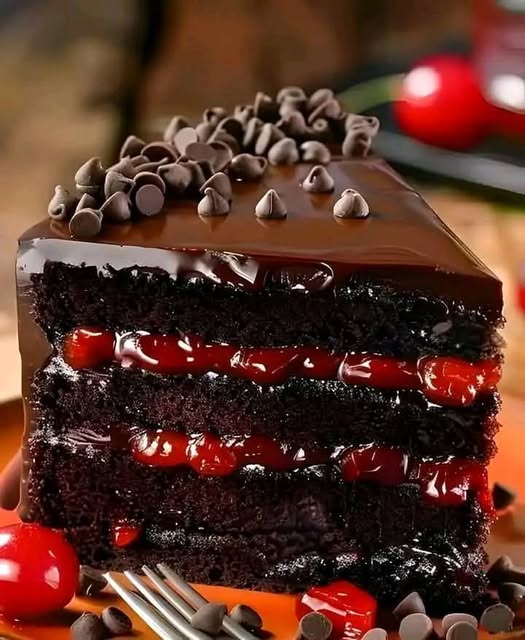 Decadent Black Forest Cake – A Classic Chocolate-Cherry Delight