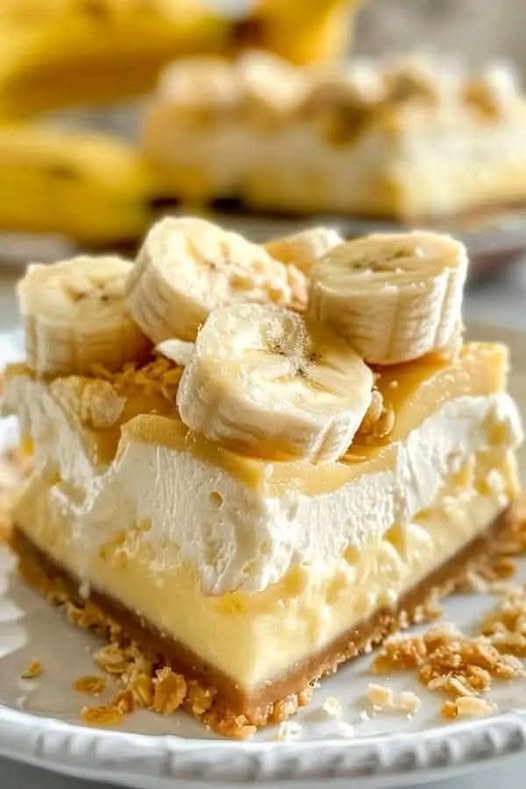 Banana Pudding Cheesecake Bars