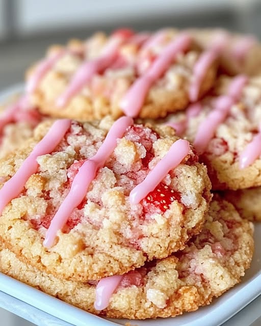 Strawberry Crunch Cookies