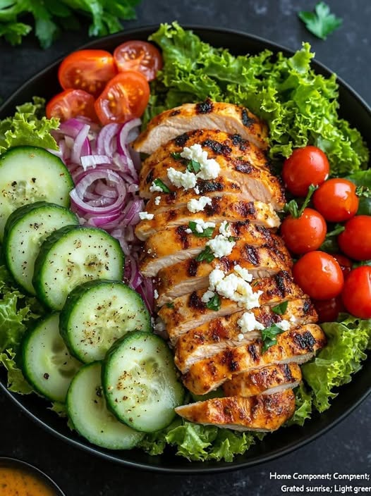 Grilled Chicken Salad with Feta and Veggies: A Fresh and Flavorful Meal