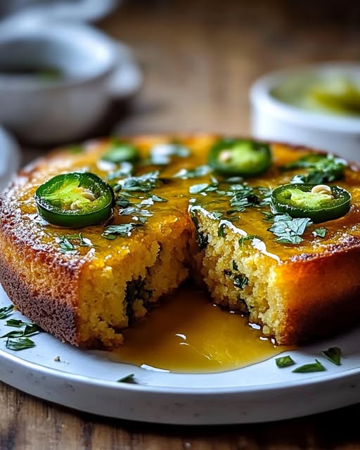 Jalapeño Cornbread with Lime Honey Glaze: A Sweet & Spicy Delight