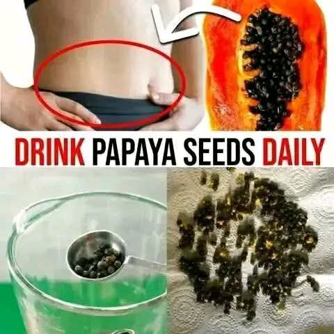 Drinking papaya seed water, especially on an empty stomach