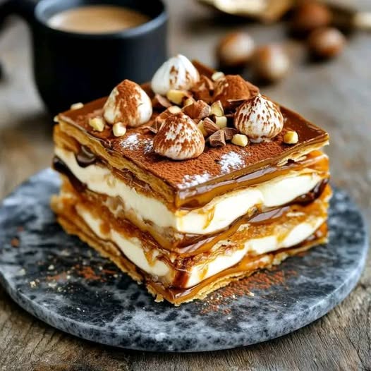 Decadent Chocolate & Hazelnut Millefeuille