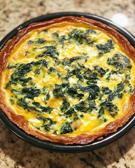 Crustless Spinach Quiche