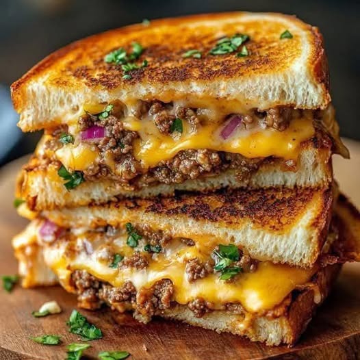 Cheesy Beef Toaster | The Ultimate Grilled Sandwich