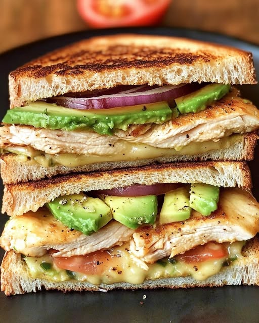 Chicken Avocado Melt Sandwich