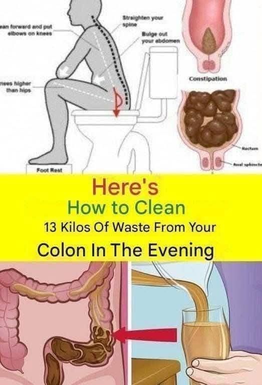 Learn how to cleanse 15 kilos of waste from your colon at night