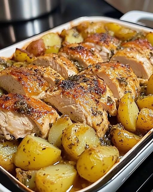 Chicken and Potato Bake: A Simple, Flavorful One-Pan Meal