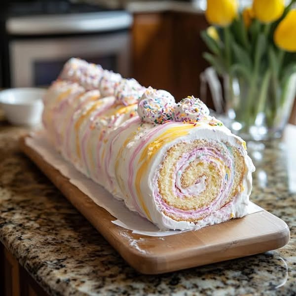 Easter Cake Roll: A Beautiful Swirled Springtime Treat