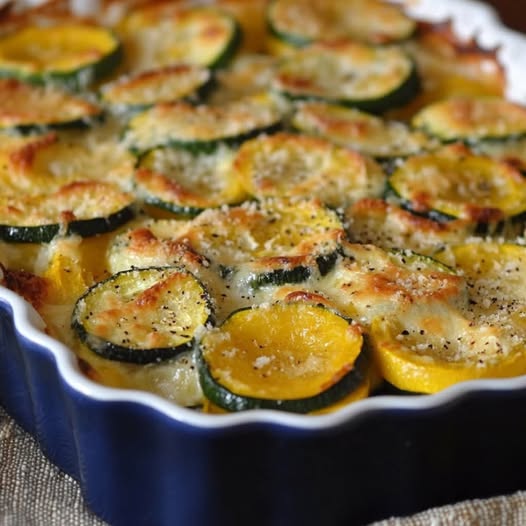 Zucchini and Squash Au Gratin