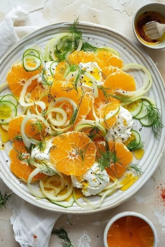 Burrata Fennel & Mandarin Salad