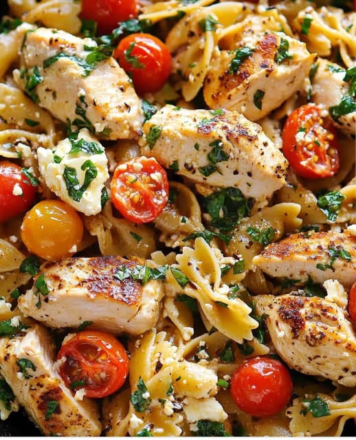 Chicken Feta Pasta