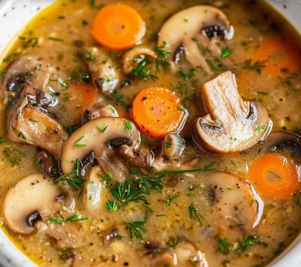 Polish Mushroom Soup (Zupa Grzybowa)