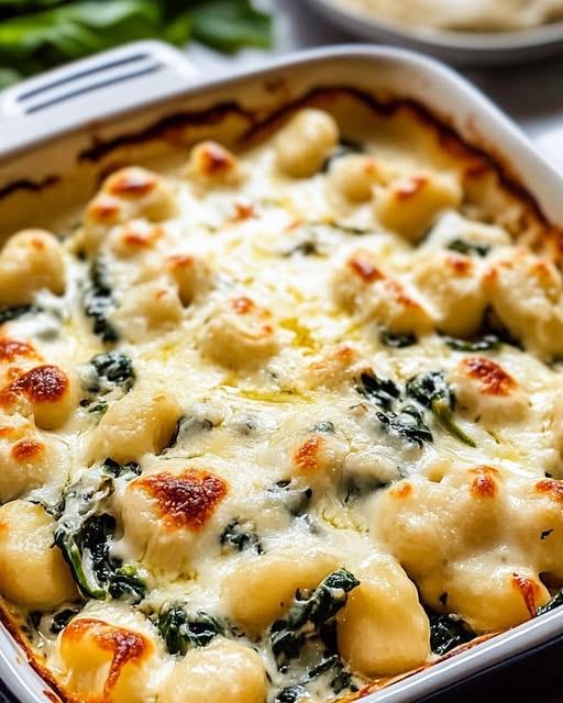 Spinach Artichoke Gnocchi Bake