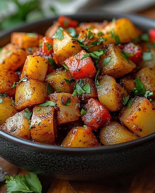 Spicy Cajun Stewed Potatoes