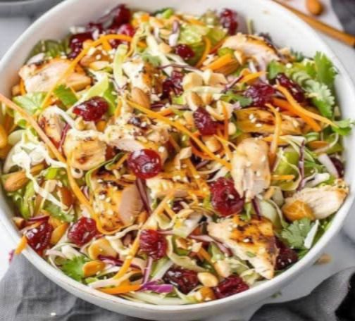 Asian Chicken Cranberry Salad: A Deliciously Sweet and Savory Blend