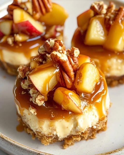 Caramel Apple Cheesecake Bites