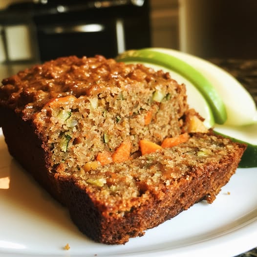 Scrumptious Carrot Apple Zucchini Bread