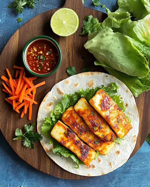 Sweet Chilli Halloumi Wrap