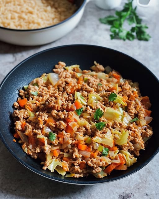 Ground Chicken and Cabbage Stir Fry (Ready in 30 Minutes!)