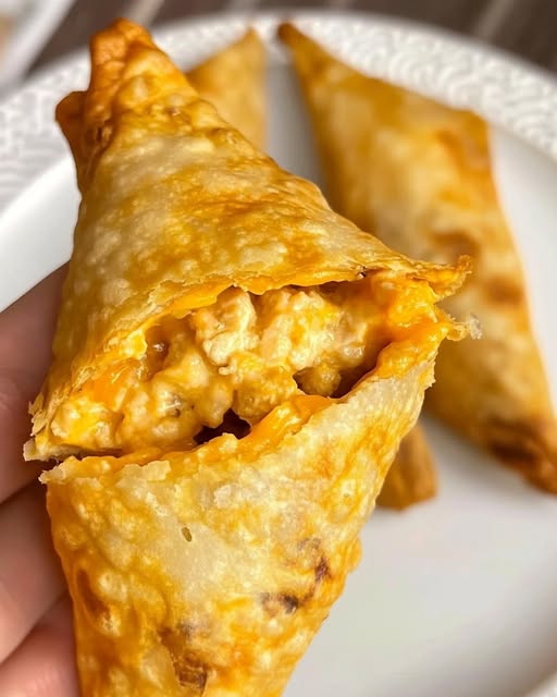 Creamy Sweet Chilli Chicken Samosas