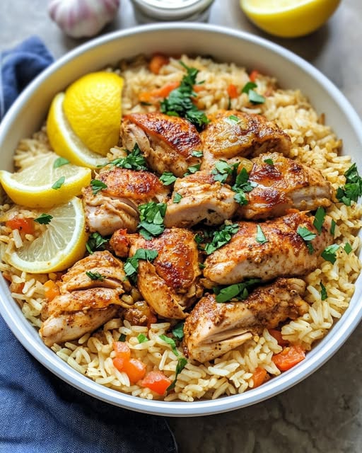 One Pot Shawarma Chicken and Rice