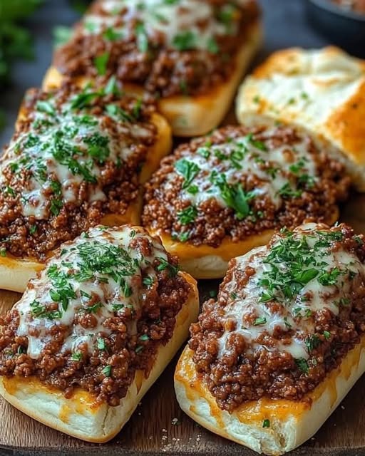 Garlic Bread Sloppy Joes