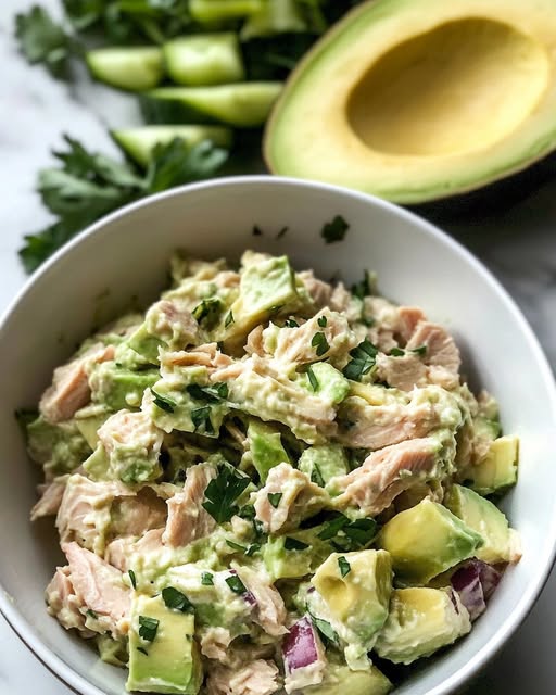 Creamy Avocado Tuna Salad: A Quick and Healthy Lunch