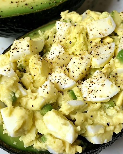 Keto Avocado Egg Salad Recipe