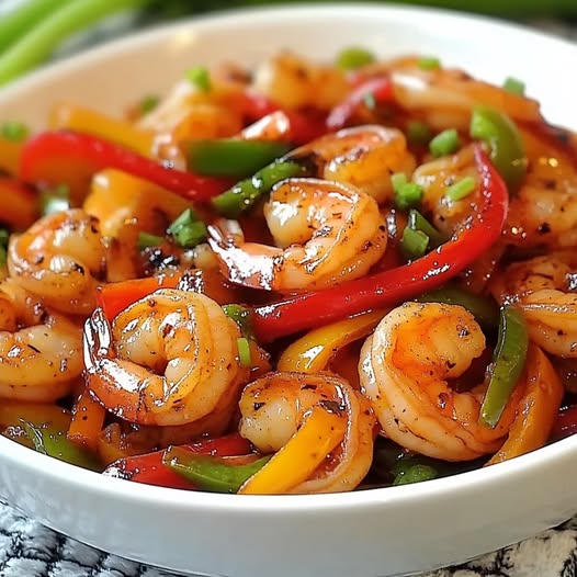 Shrimp and Pepper Stir-Fry