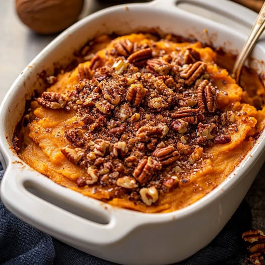 Creamy Sweet Potato Casserole (ABSOLUTE DELISH)