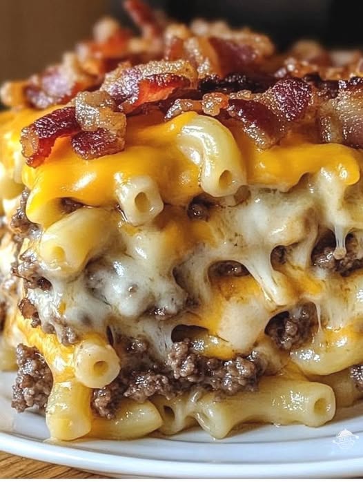 BBQ Cheeseburger Mac 'n' Cheese Casserole