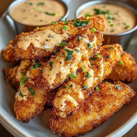 Crispy Ranch-Infused Chicken Tenders with Cheesy Goodness