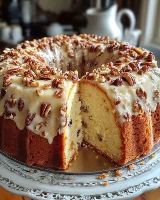 Butter Pecan Pound Cake