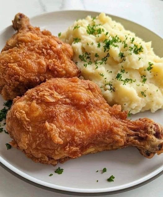Fried Chicken and Mashed Potatoes