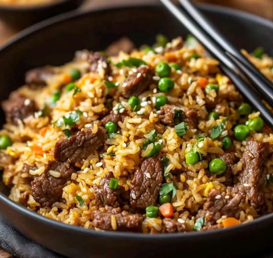 Garlic Steak Fried Rice