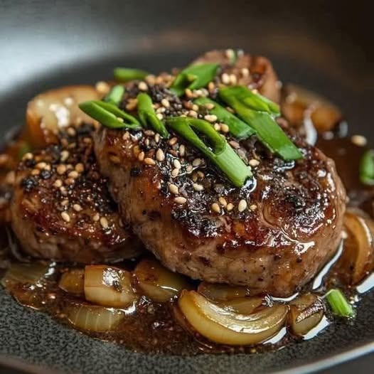 "Sizzling Chinese Pepper Steak with Onions: A Flavorful Feast"